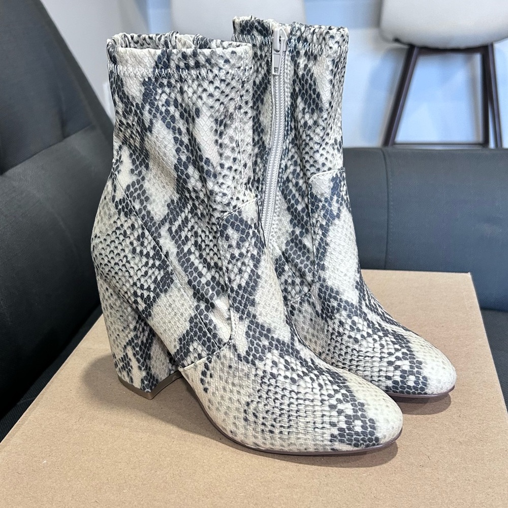 Steve Madden Reggie Booties in Snake